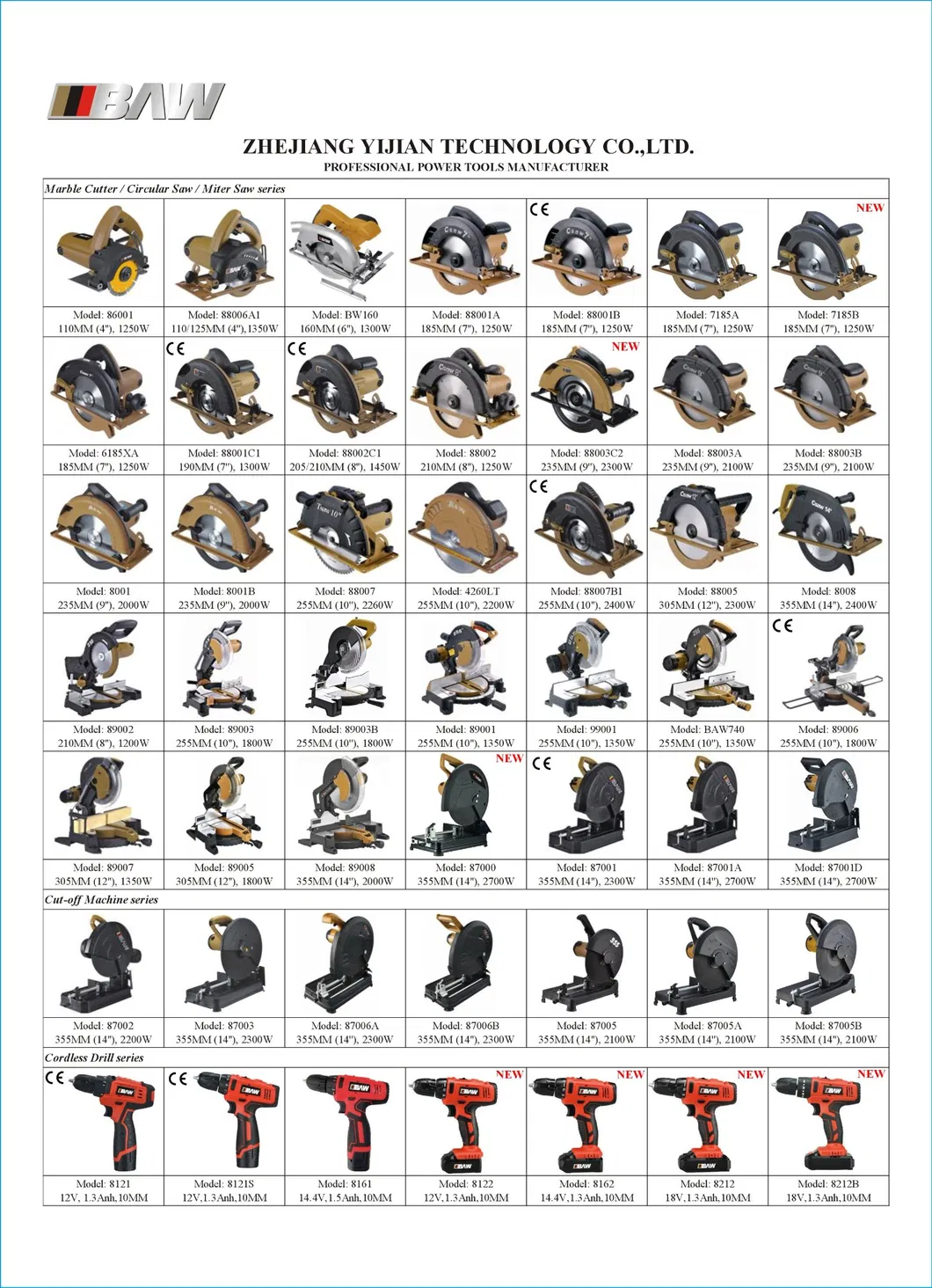 1250W Compact Marble Cutter for Marble Cutting (MOD 86001)