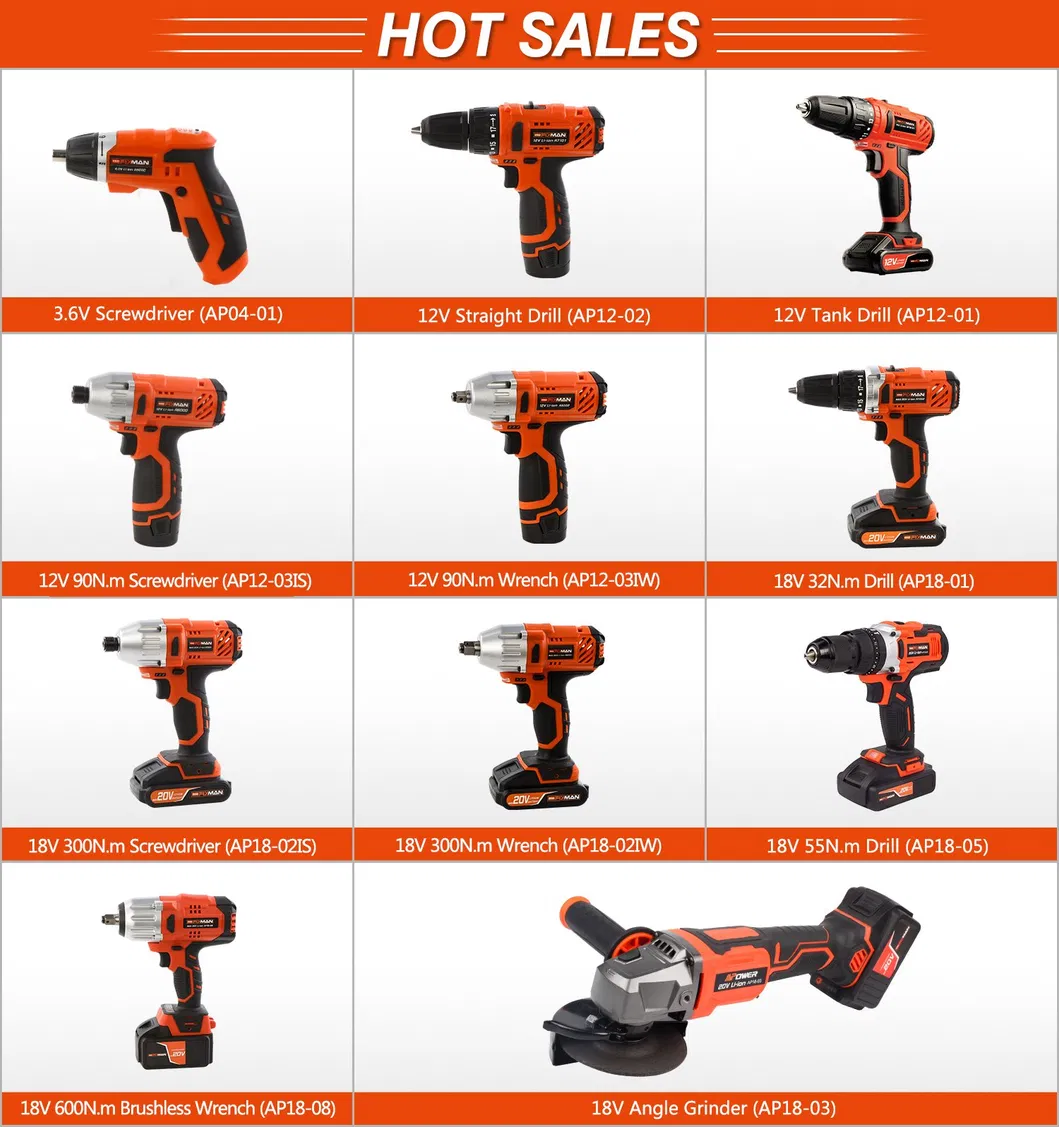 20V 55n. M Impact Drill Cordless Drill Electric Drill Hammer Drill Power Tool Electric Tool