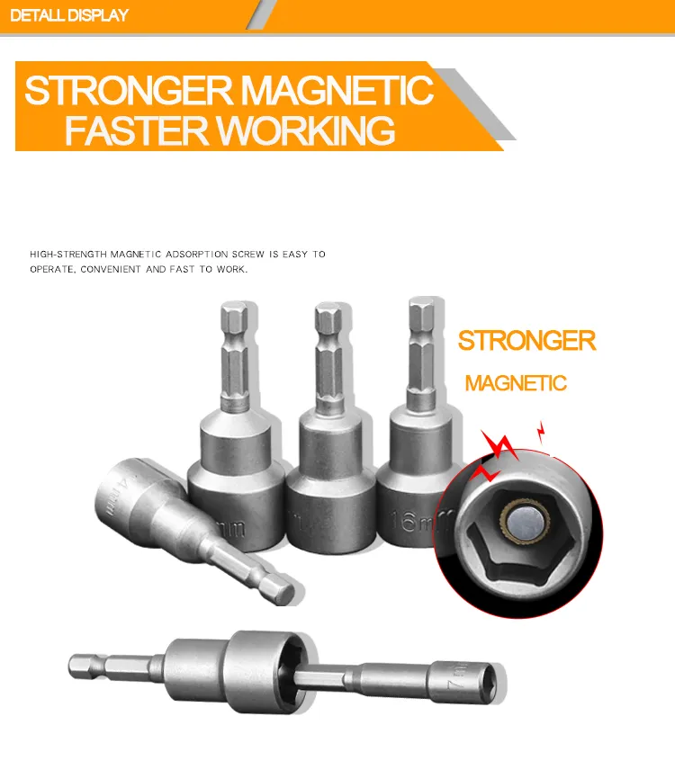 42L 48L 65L Stronger Magnetic Nut Setter for Screw