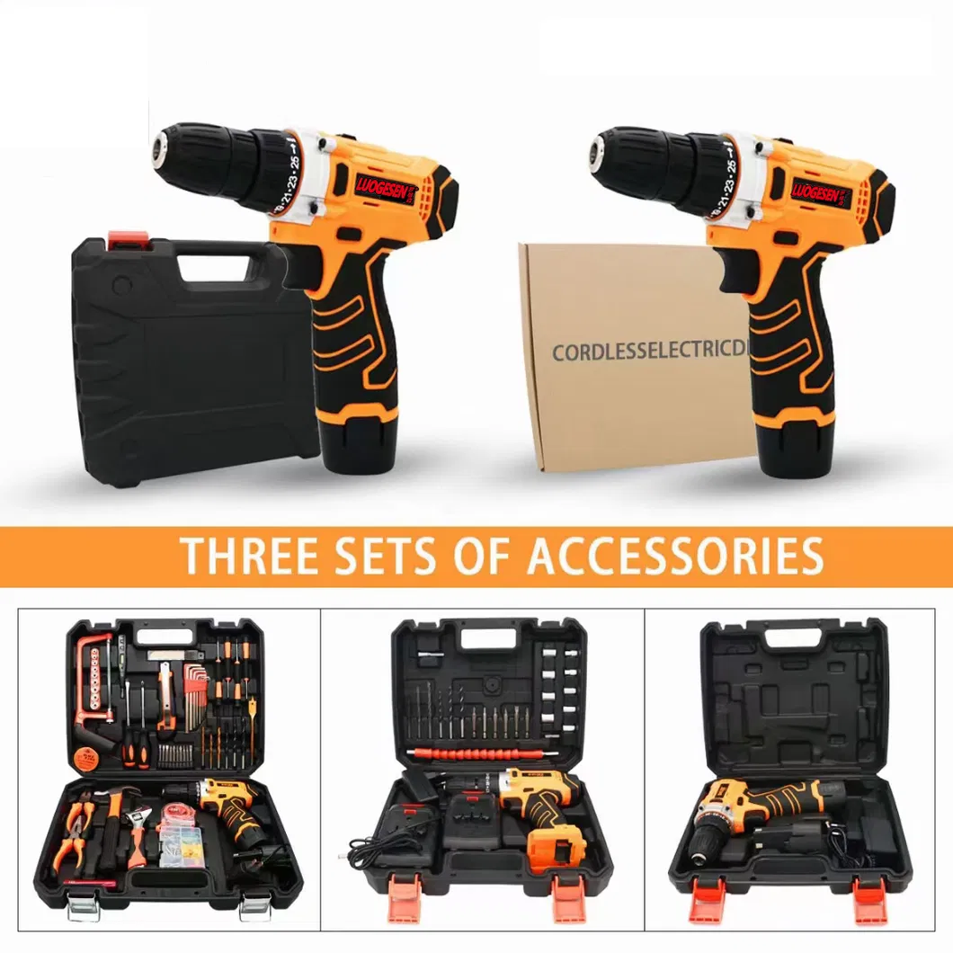 Electric Cordless Wireless Lithium Li-ion Battery Impact Driver Compact Compatible Multiple Function Liitiumpuur Speed Adjustable Hammer Power Tool Hand Drill