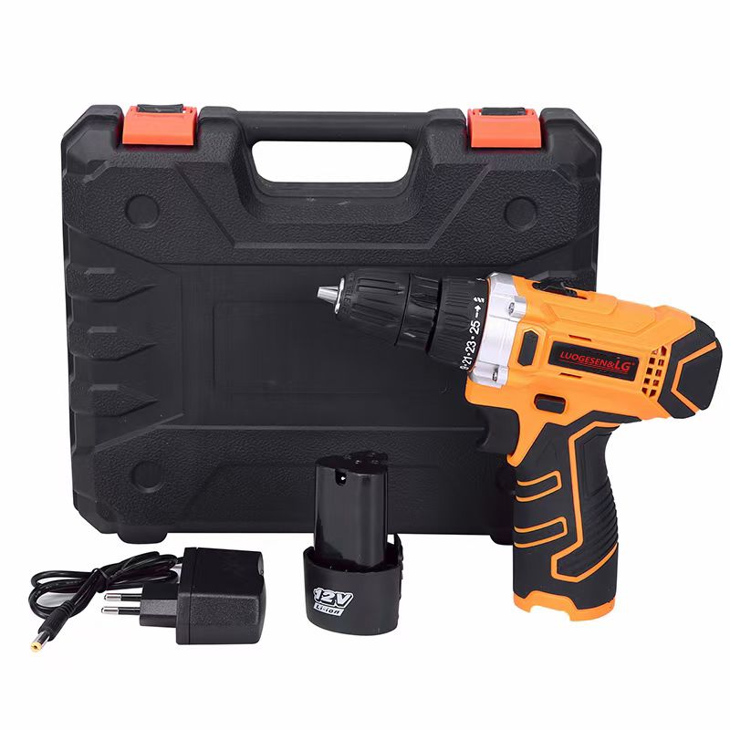 Electric Lithium Battery Wireless Li-ion Cordless Impact Compact Driver Compatible Multiple Function Bohrer Speed Adjustable Hammer Handle Tool Power Drill