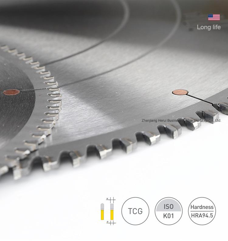 Tcg Saw Blade Aluminum Tungsten Carbide Tipped Circular Saw Blade Aluminum and Metal Cutting