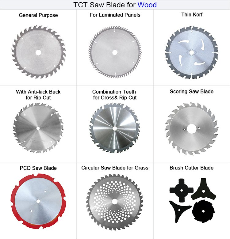 Thin Kerf Tct Circular Saw Blade for General Purpose Wood Cutting