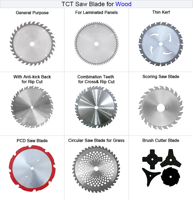 Thin Kerf Tct Circular Saw Blade for General Purpose Wood Cutting