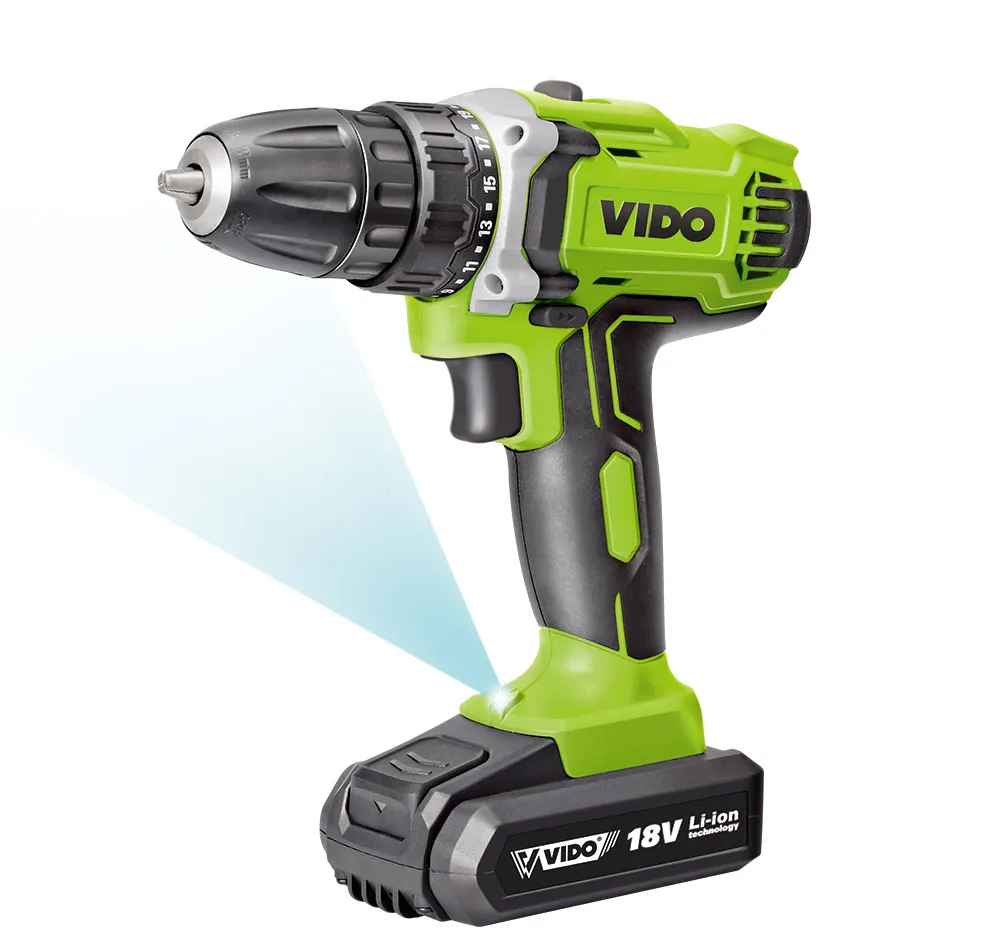 Vido 12V 18 V 18V 21V Electric Li Ion 500rpm Home SDS Hammer Performer with Drillbattery Battery Cordless Drill Set Combo Tool