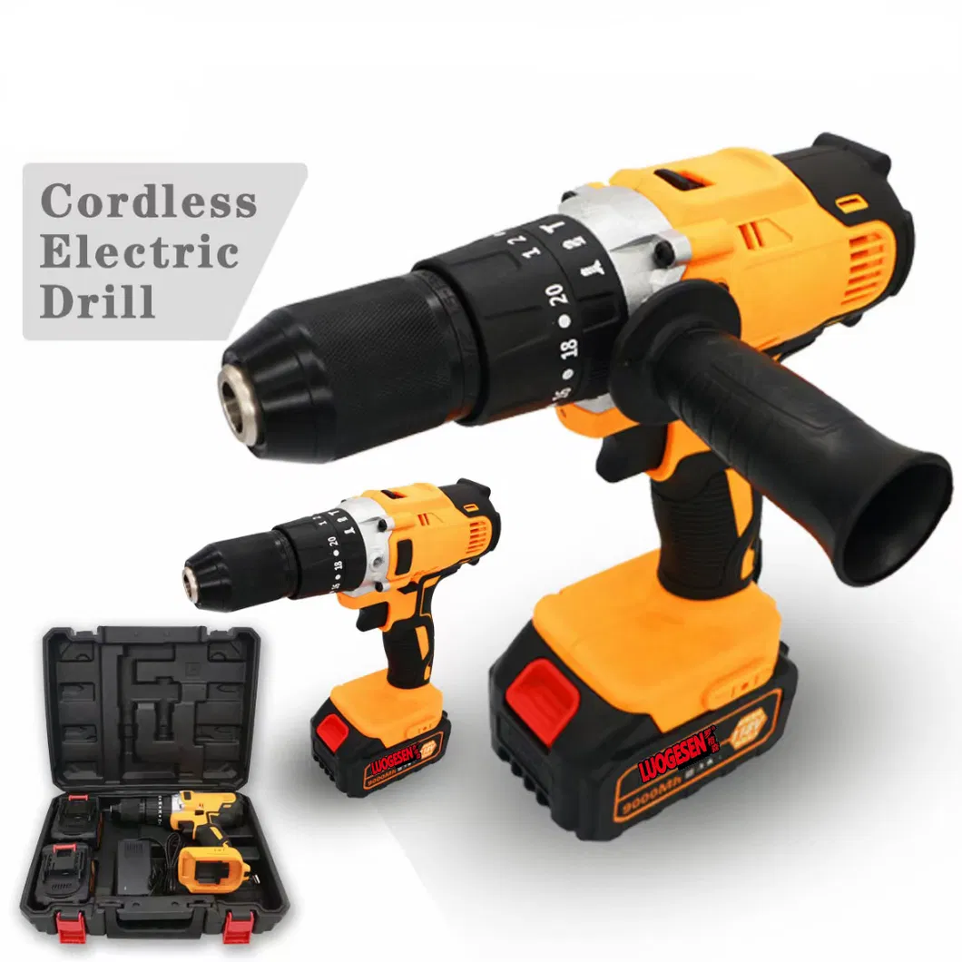Wireless Electric Driver Lityum Qazma Compact Impact Battery Cordless Li-ion Lithium Compatible Multiple Function Hammer Handle Power Tool Drill