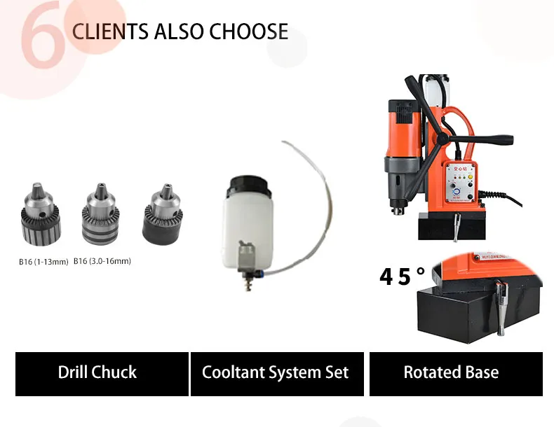 Xd-28A 1500W 28mm Diameter High Speed Magnetic Drill Press