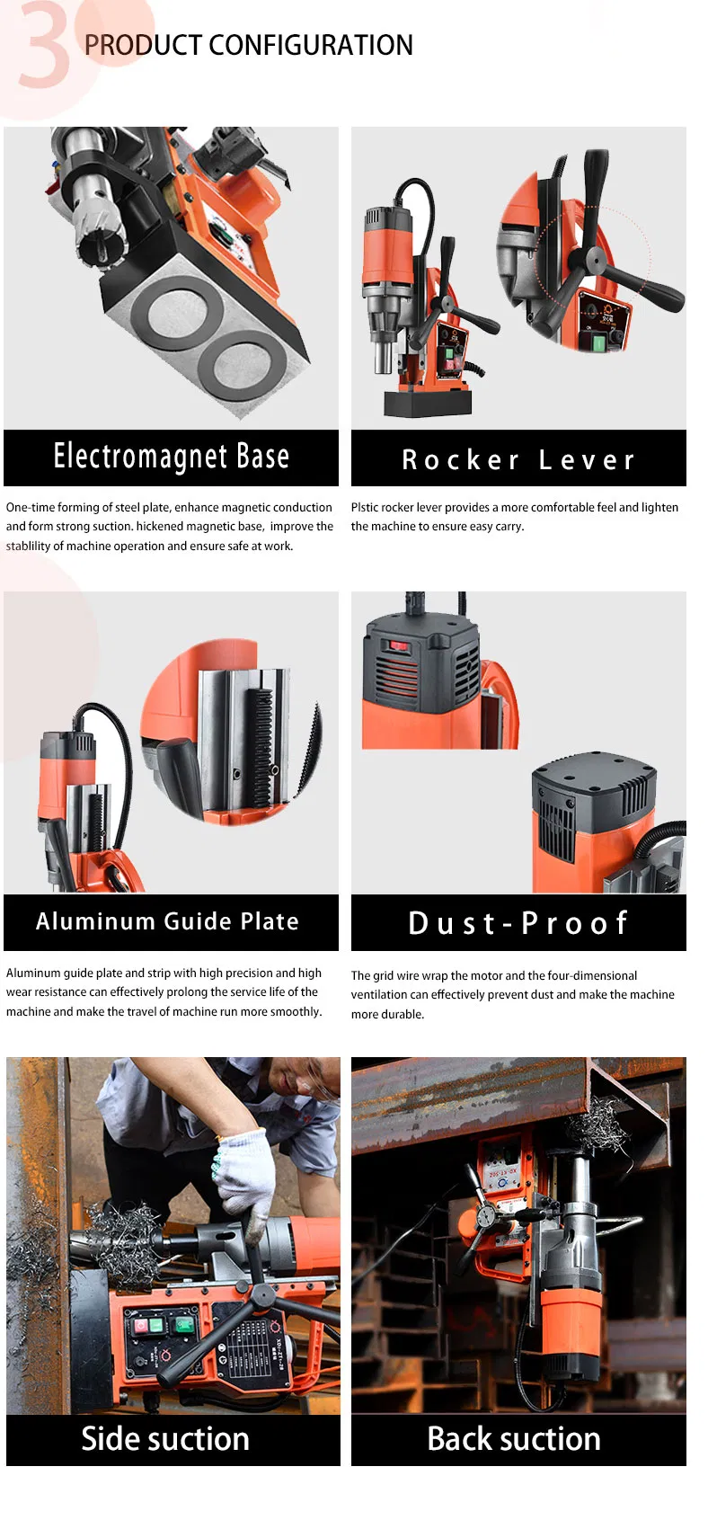 Xd-28A Professional Manufacturer Customized 1500W Magnetic Drill
