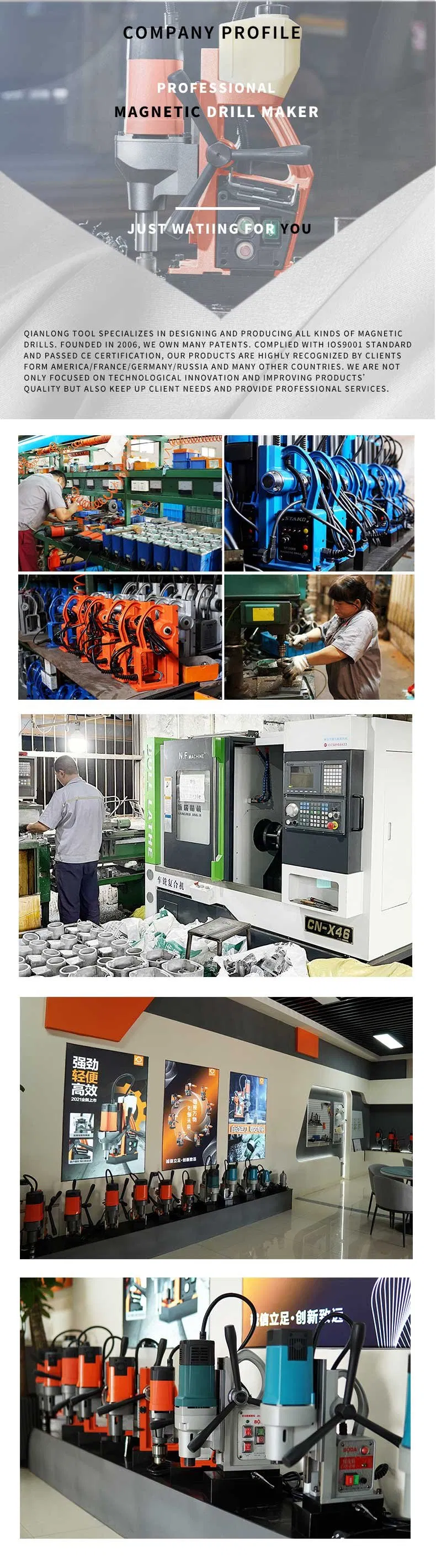 Xd-28A Professional Manufacturer Customized 1500W Magnetic Drill