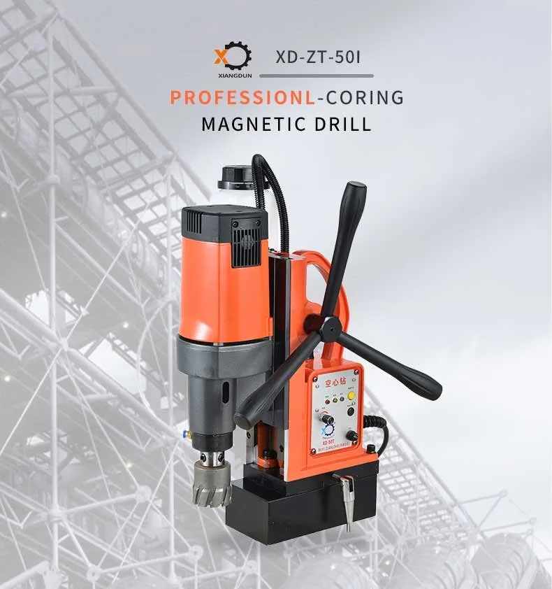 Xd-Zt-50I Electric 70mm Cutting Depth/50mm Dia High Quality 1500W Core Drill Magnetic Drill